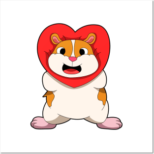 Hamster with Heart Posters and Art